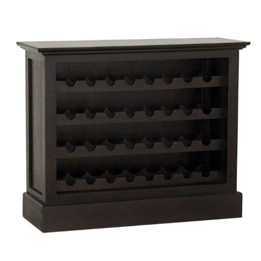 Pegasus Solid Mahogany 36 Bottle Winerack in Chocolate - Chocolate Wood