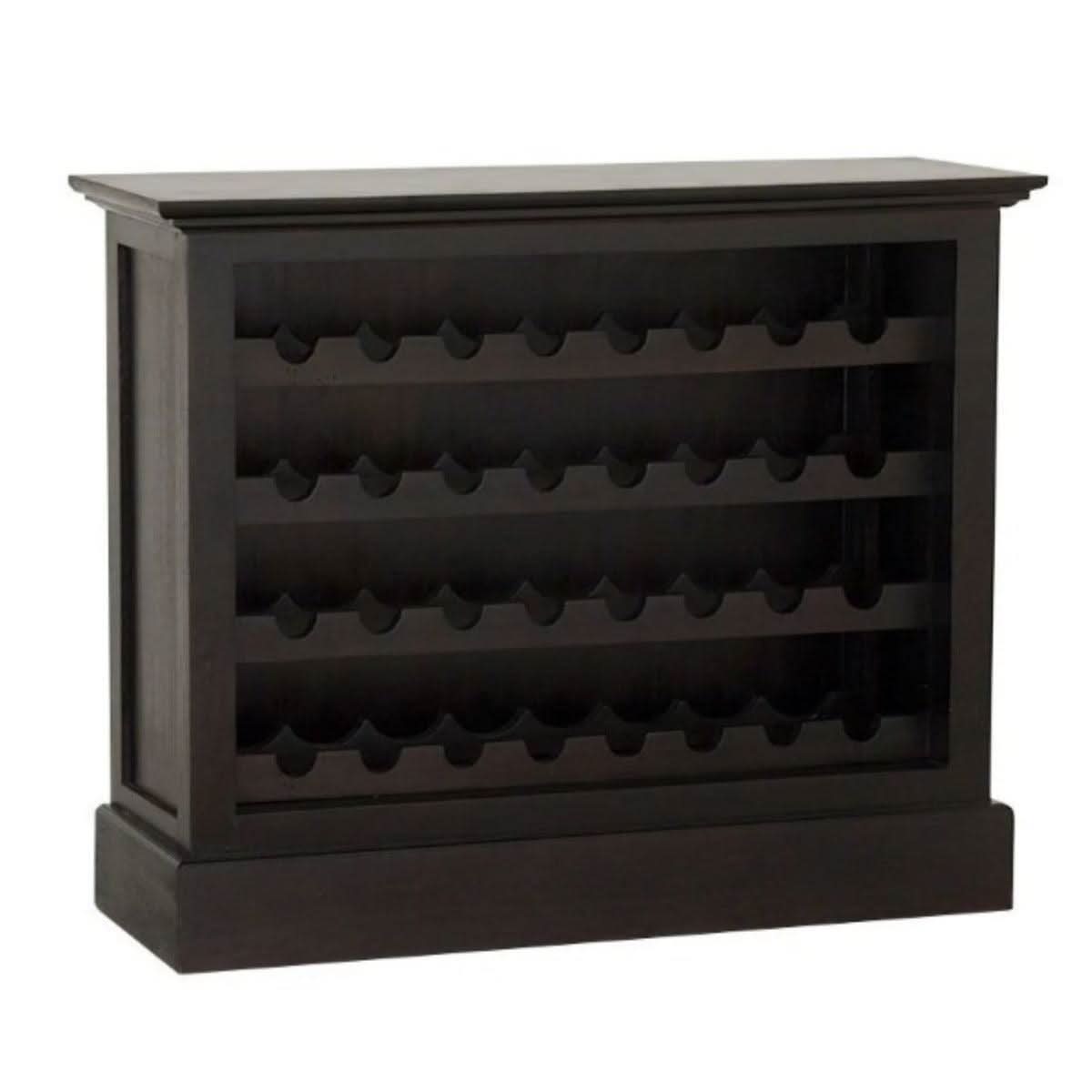 Pegasus Solid Mahogany 36 Bottle Winerack in Chocolate - Chocolate Wood