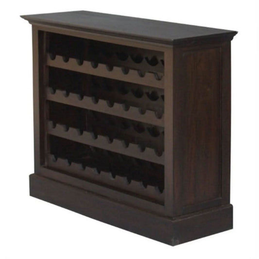 PEGASUS SOLID MAHOGANY TIMBER 36 BOTTLE WINERACK - CHOCOLATE - MyChocolateWood