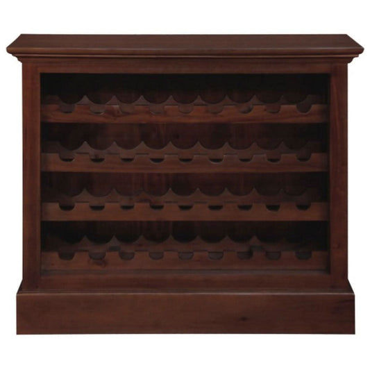 PEGASUS SOLID MAHOGANY TIMBER 36 BOTTLE WINERACK - MAHOGANY - MyChocolateWood
