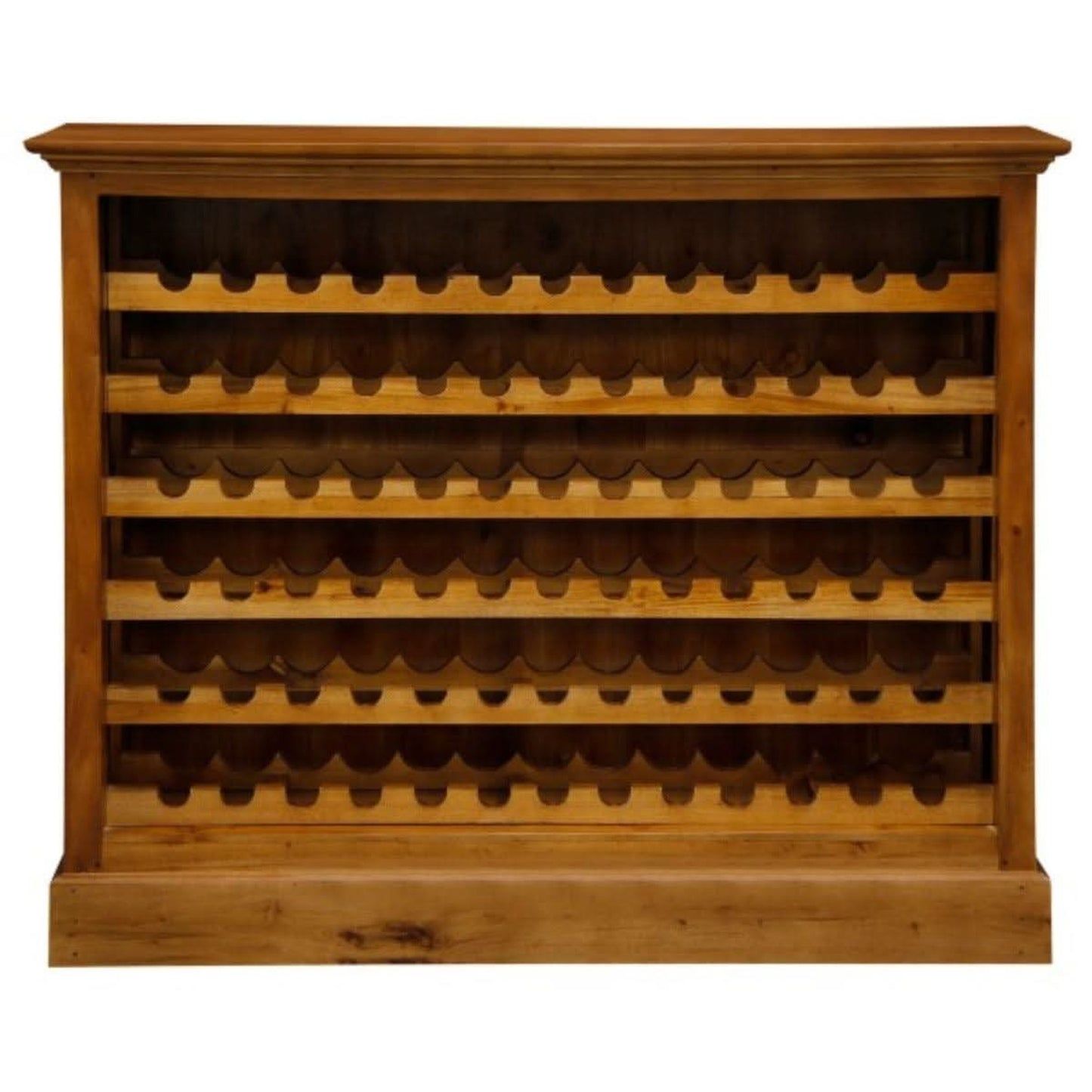 Pegasus Solid Mahogany 78 Bottle Winerack in Light Pecan - Chocolate Wood