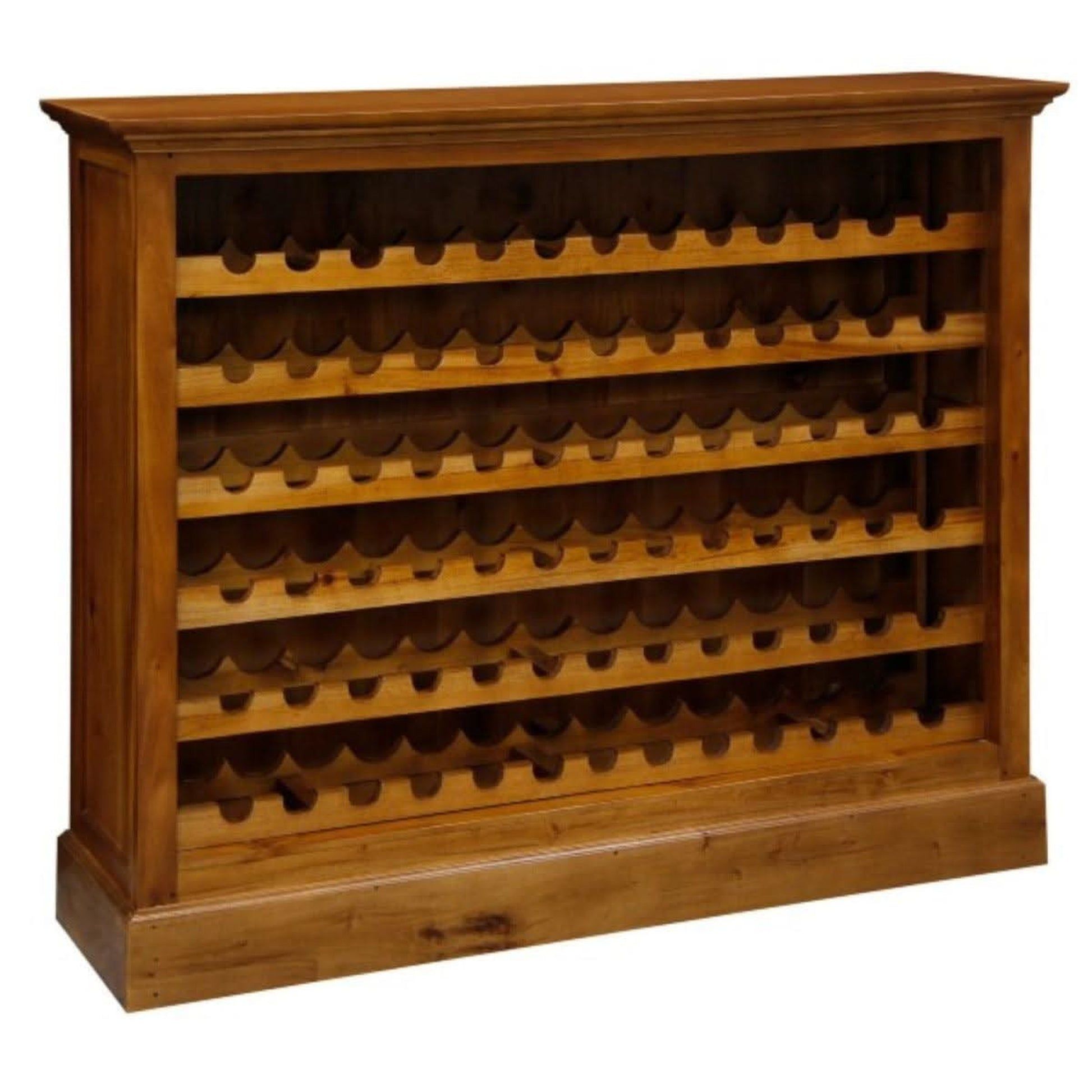 Pegasus Solid Mahogany 78 Bottle Winerack in Light Pecan - Chocolate Wood