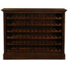 PEGASUS SOLID MAHOGANY TIMBER 78 BOTTLE WINERACK - MAHOGANY
