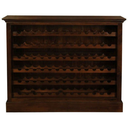 PEGASUS SOLID MAHOGANY TIMBER 78 BOTTLE WINERACK - MAHOGANY