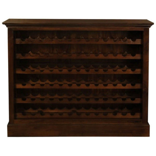 PEGASUS SOLID MAHOGANY TIMBER 78 BOTTLE WINERACK - MAHOGANY - MyChocolateWood