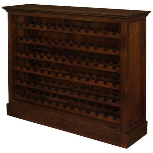 PEGASUS SOLID MAHOGANY TIMBER 78 BOTTLE WINERACK - MAHOGANY