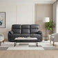 PERSI GENUINE LEATHER 3 SEATER SOFA WITH 2 POWER RECLINERS BLACK - MyChocolateWood