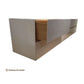 PETRA WALL MOUNTED TV/ENTERTAINMENT UNIT - IN WHITE POLYURETHANE - MyChocolateWood