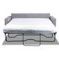 PHILIPA QUEEN SOFA BED/LOUNGE SOFA COUCH SETTEE MEMORY FOAM MATTRESS SLATE - MyChocolateWood