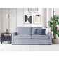 PHILIPA QUEEN SOFA BED/LOUNGE SOFA COUCH SETTEE MEMORY FOAM MATTRESS SLATE - MyChocolateWood
