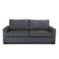 Philipa Queen Sofa Bed in Storm - Chocolate Wood