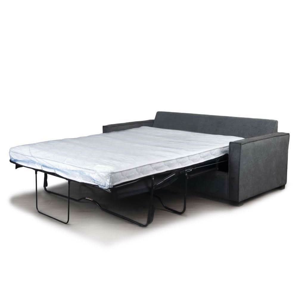 Philipa Queen Sofa Bed in Storm - Chocolate Wood