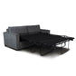 Philipa Queen Sofa Bed in Storm - Chocolate Wood