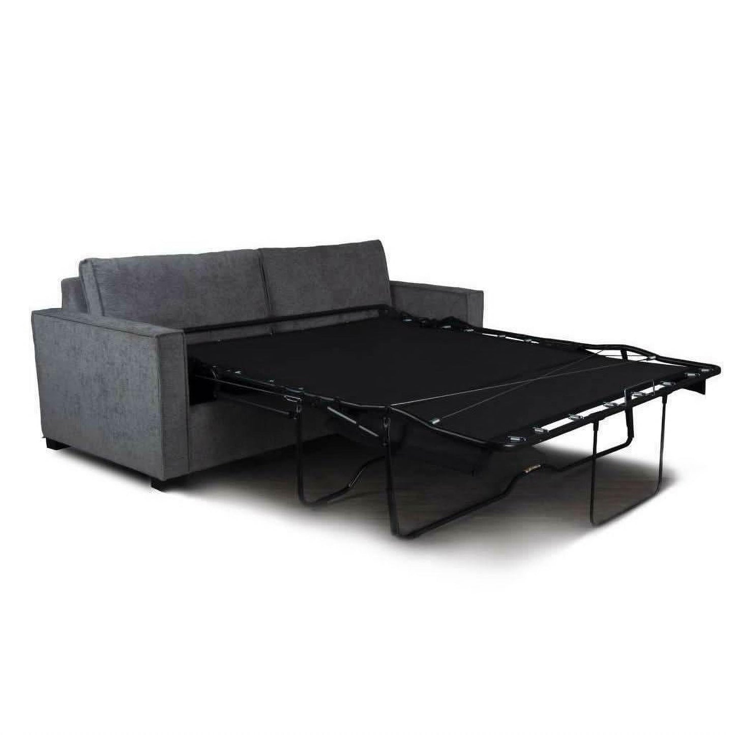 Philipa Queen Sofa Bed in Storm - Chocolate Wood