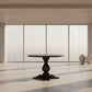 PHOENIX OLD ELMWOOD ROUND PEDESTAL DINING TABLE 140CM - MyChocolateWood