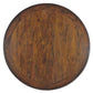 PHOENIX OLD ELMWOOD ROUND PEDESTAL DINING TABLE 140CM - MyChocolateWood