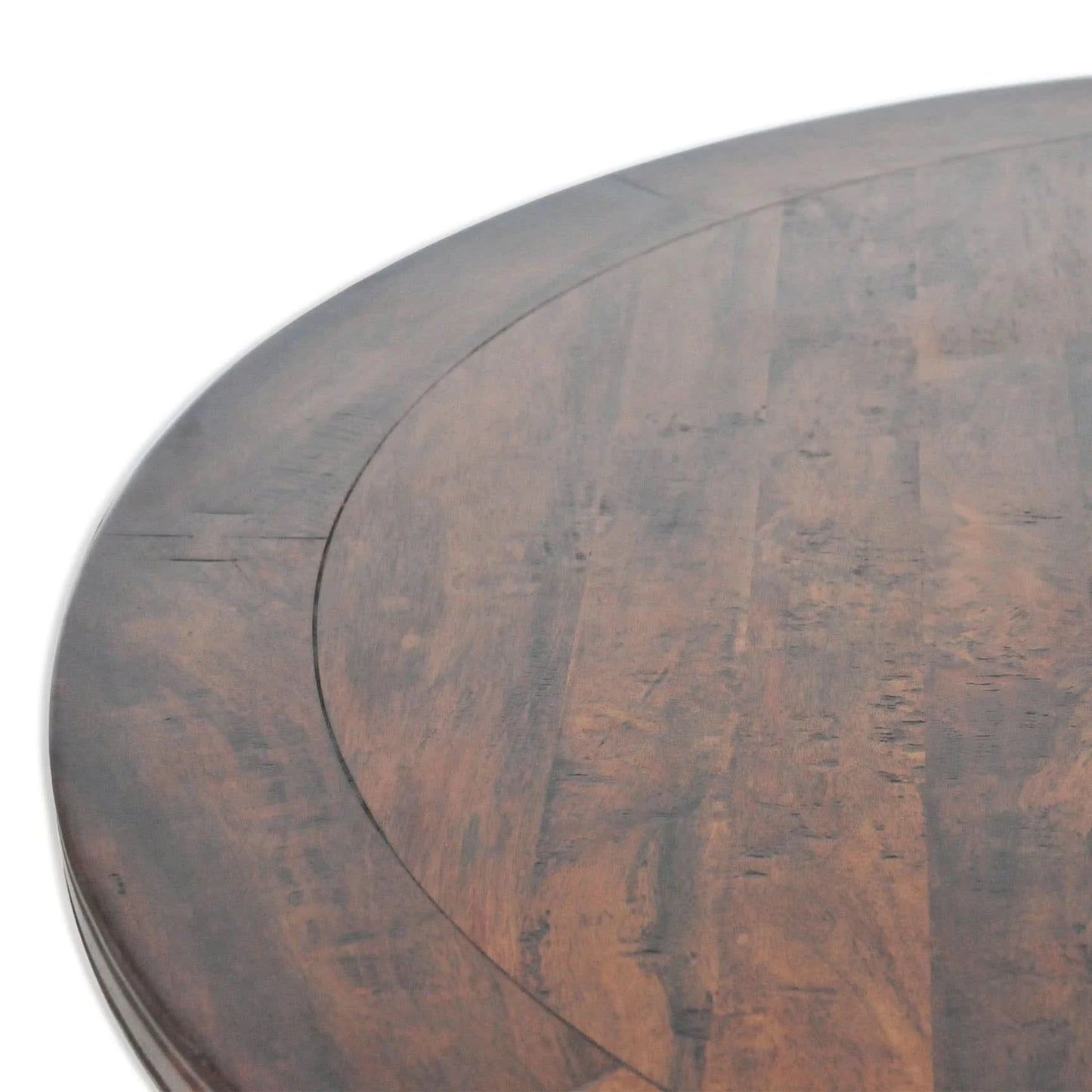 PHOENIX OLD ELMWOOD ROUND PEDESTAL DINING TABLE 140CM - MyChocolateWood