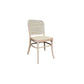 Phoenix Beechwood Dining Chair, Natural Frame with Rattan Back & Seat - Chocolate Wood