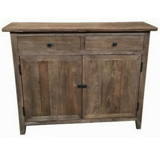 PICARD RECYCLED ELM RUSTIC CABINET STORAGE CUPBOARD SIDEBOARD BUFFET 100 CM