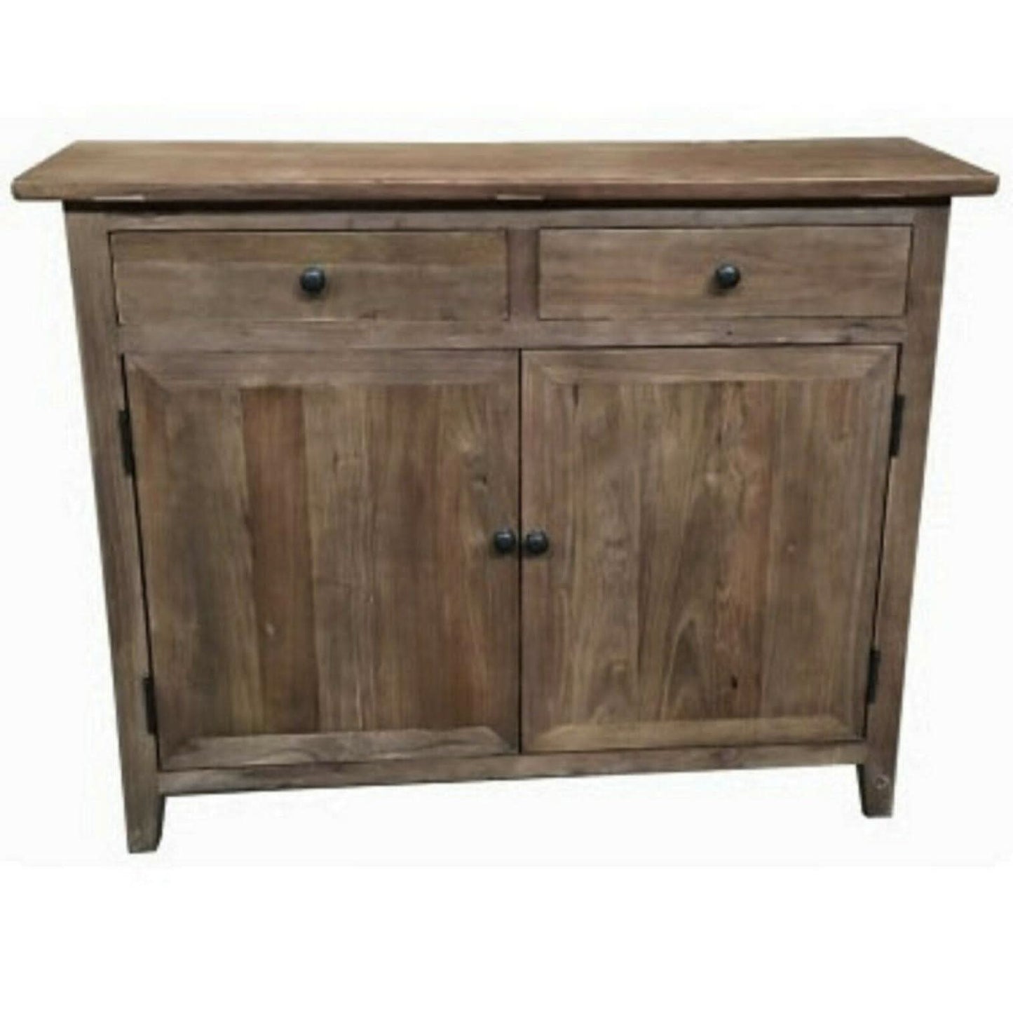 PICARD RECYCLED ELM RUSTIC CABINET STORAGE CUPBOARD SIDEBOARD BUFFET 100 CM - MyChocolateWood