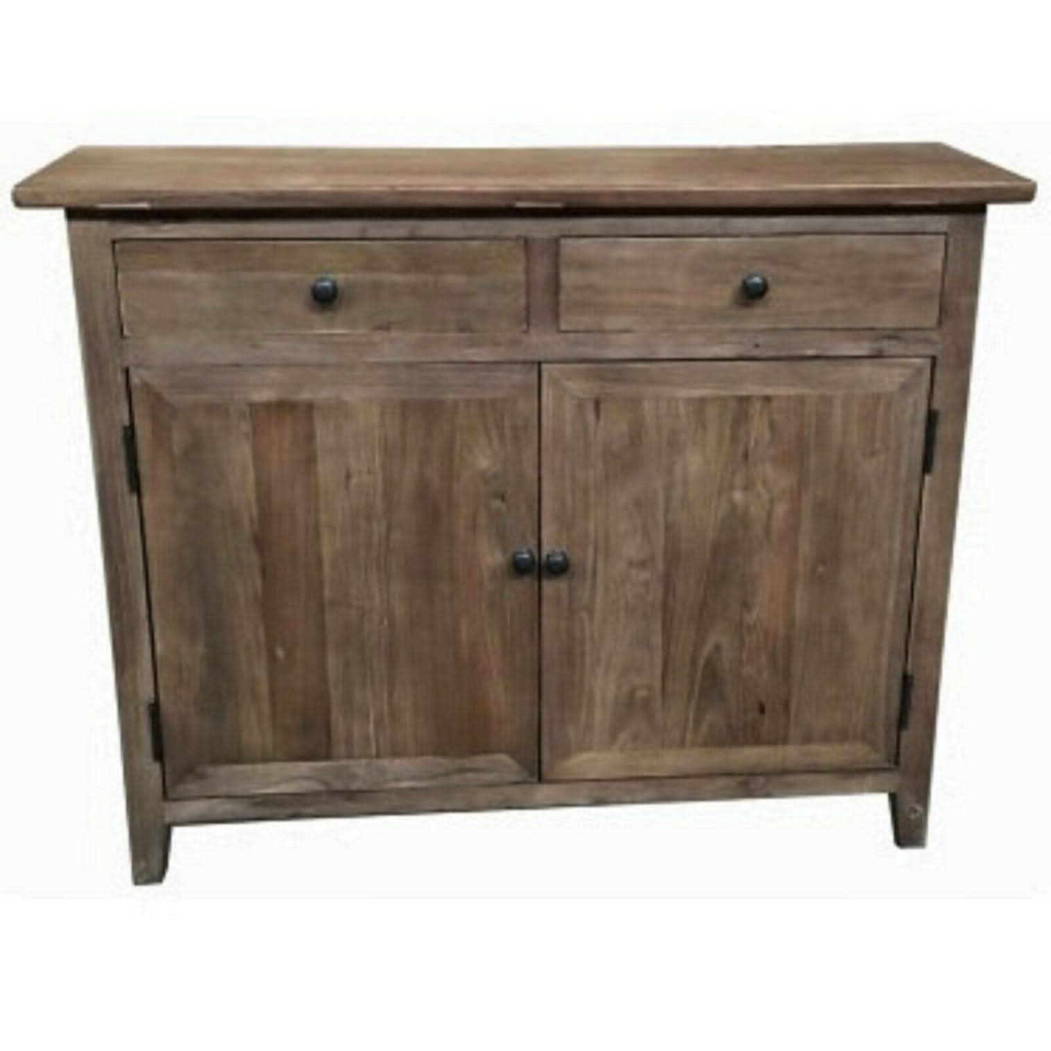 PICARD RECYCLED ELM RUSTIC CABINET STORAGE CUPBOARD SIDEBOARD BUFFET 100 CM - MyChocolateWood