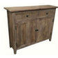 PICARD RECYCLED ELM RUSTIC CABINET STORAGE CUPBOARD SIDEBOARD BUFFET 100 CM - MyChocolateWood