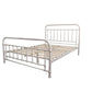 Picola Metal Bed in White - Chocolate Wood