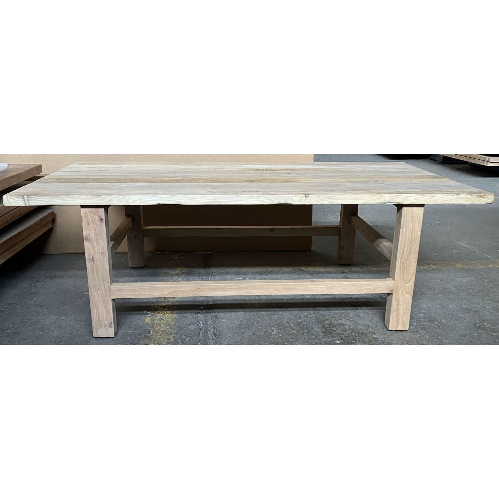 PIONEER RECYCLED ELM RECTANGULAR COFFEE TABLE 140CM - MyChocolateWood