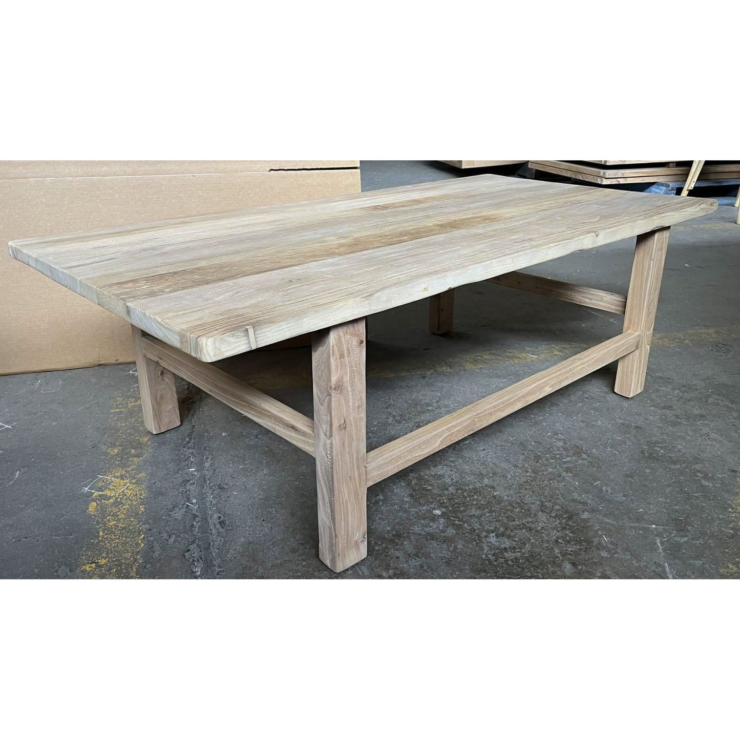 PIONEER RECYCLED ELM RECTANGULAR COFFEE TABLE 140CM