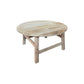 PIONEER RECYCLED ELM ROUND COFFEE TABLE 85CM DIAMETER - MyChocolateWood