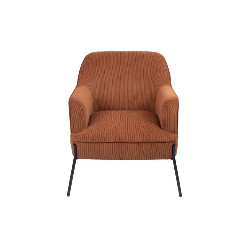 Poppy Armchair in Cinnamon - Chocolate Wood