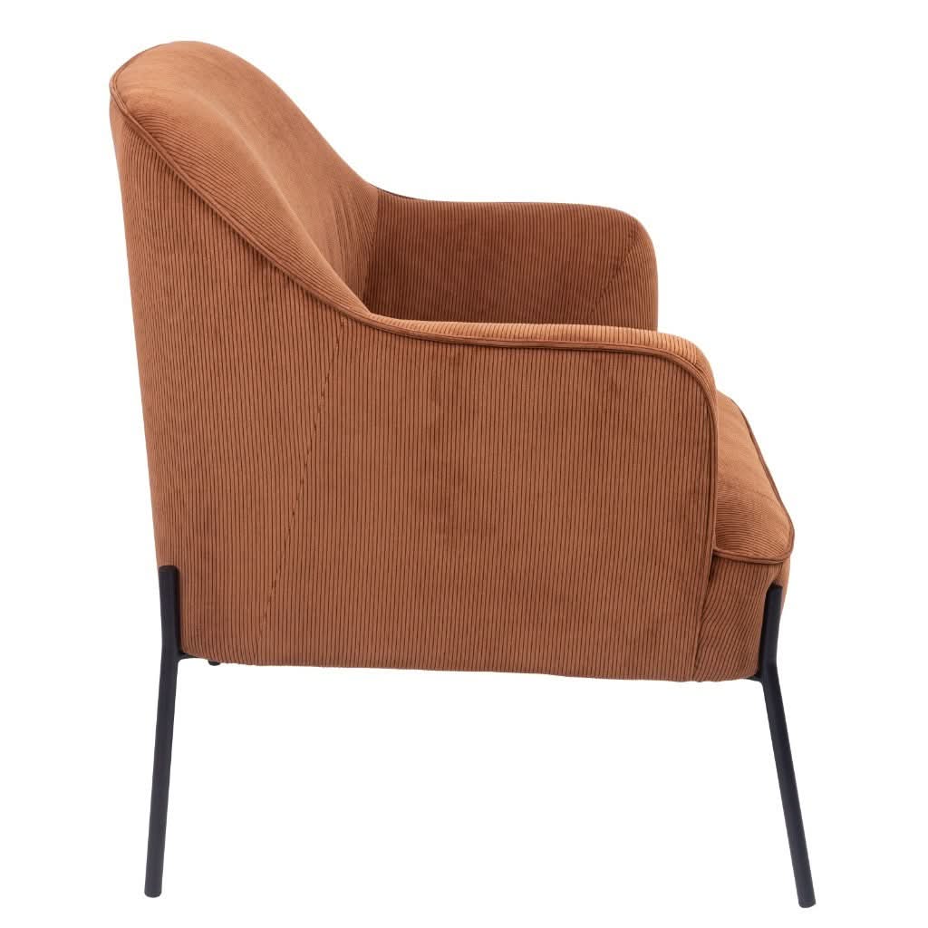 Poppy Armchair in Cinnamon - Chocolate Wood
