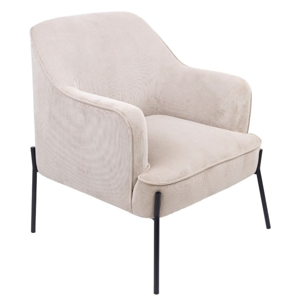Poppy Armchair in Silver Grey - Chocolate Wood