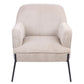 Poppy Armchair in Silver Grey - Chocolate Wood