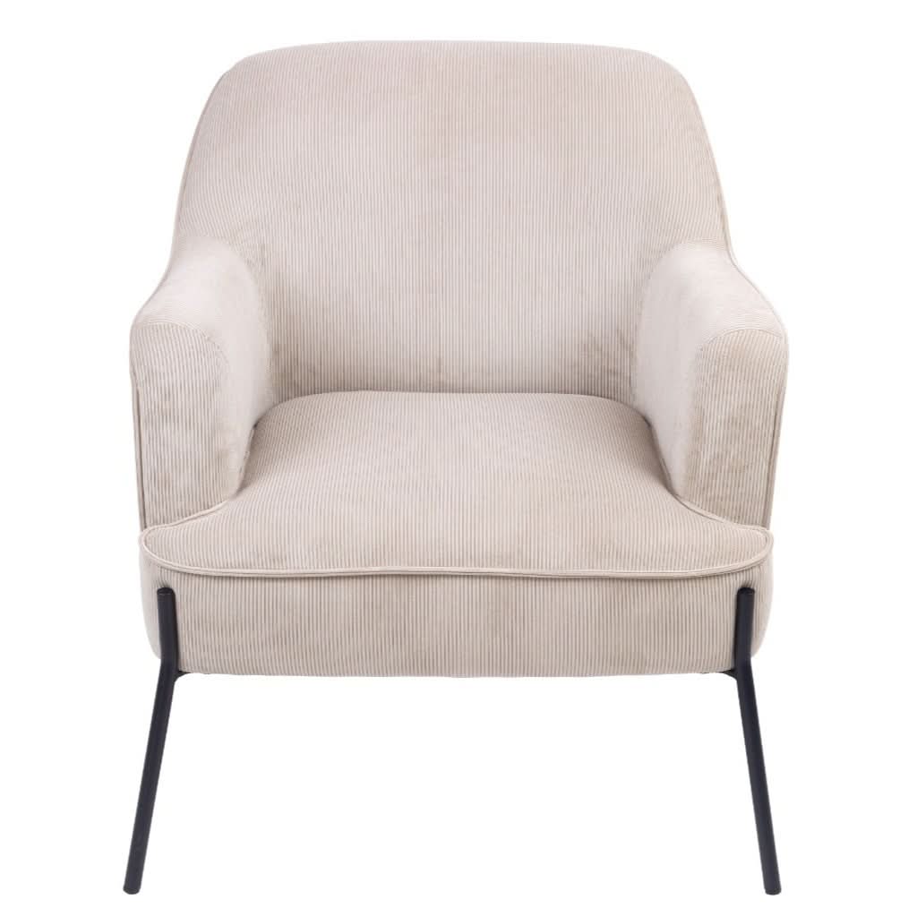 Poppy Armchair in Silver Grey - Chocolate Wood