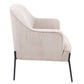 Poppy Armchair in Silver Grey - Chocolate Wood