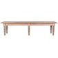 Powell Reclaimed Elm Bench 190cm - Chocolate Wood