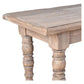 Powell Reclaimed Elm Bench 250cm - Chocolate Wood