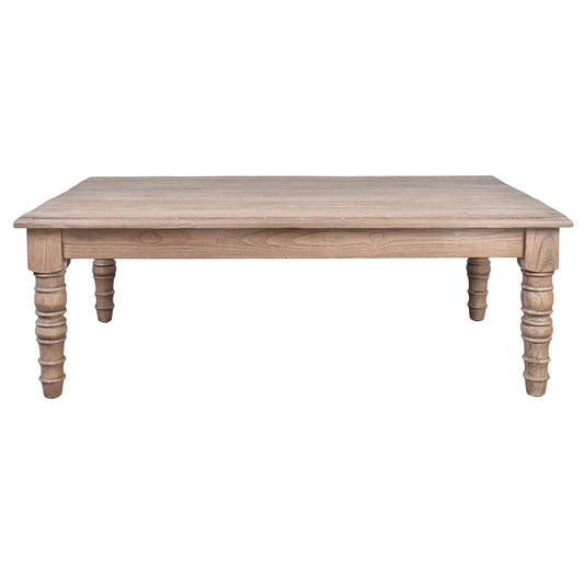 POWELL RECLAIMED ELM COFFEE TABLE 130CM - MyChocolateWood