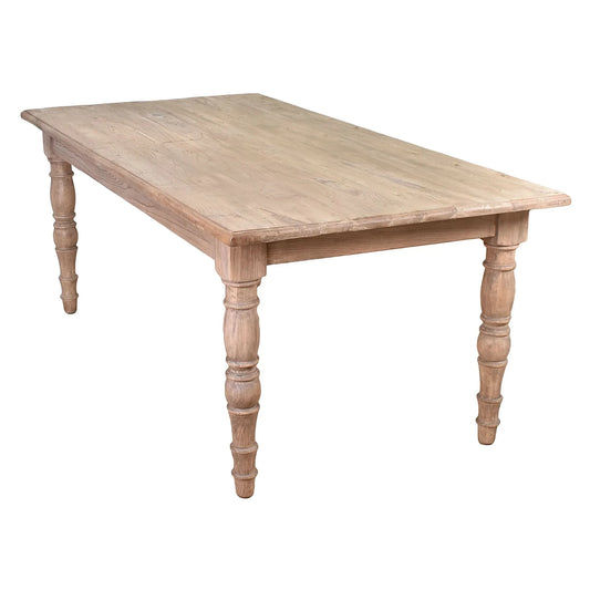POWELL RECLAIMED ELM RECTANGULAR DINING TABLE 200CM - MyChocolateWood