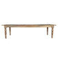 Powell Reclaimed Elm Rectangular Dining Table 300cm - Chocolate Wood