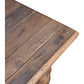 Powell Reclaimed Elm Rectangular Dining Table 300cm - Chocolate Wood