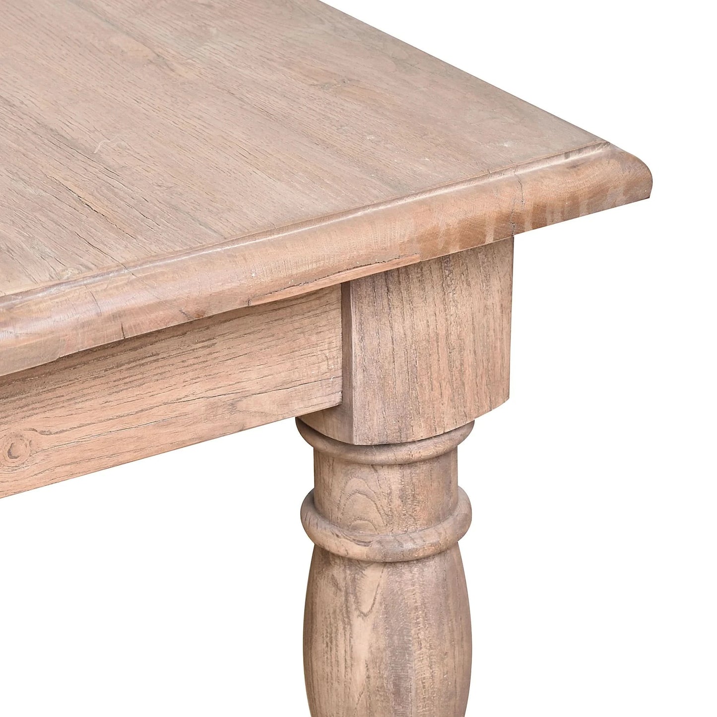 POWELL RECLAIMED ELM SQUARE DINING TABLE 150 X 150CM - MyChocolateWood