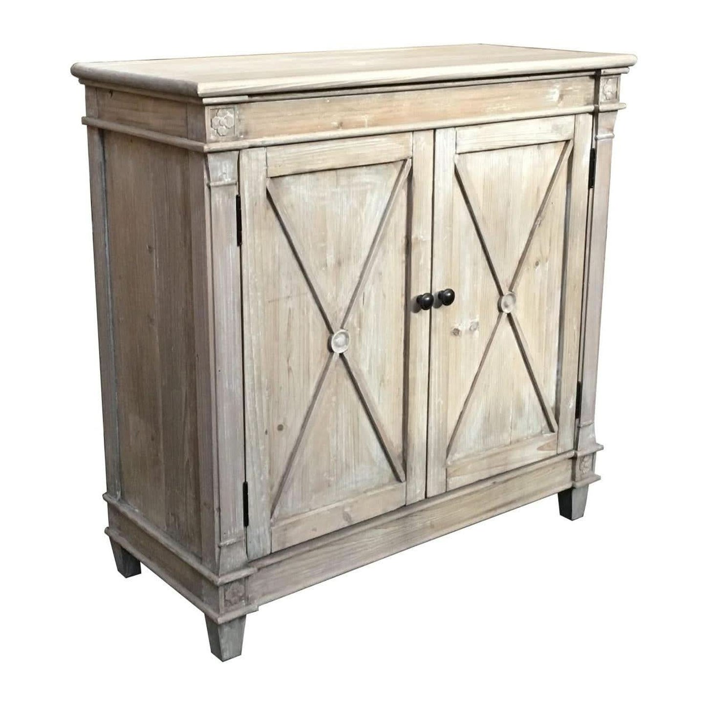 PROVENZ RECYCLED ELM RUSTIC 2-DOOR BUFFET SIDEBOARD