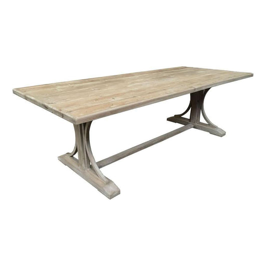 PROVENZ RECYCLED ELM RUSTIC DINING TABLE 245CM - MyChocolateWood