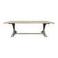 Provenz Recycled Elm Rustic Dining Table 245cm - Chocolate Wood