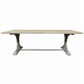 Provenz Recycled Elm Rustic Dining Table 245cm - Chocolate Wood