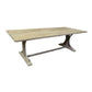 Provenz Recycled Elm Rustic Dining Table 245cm - Chocolate Wood