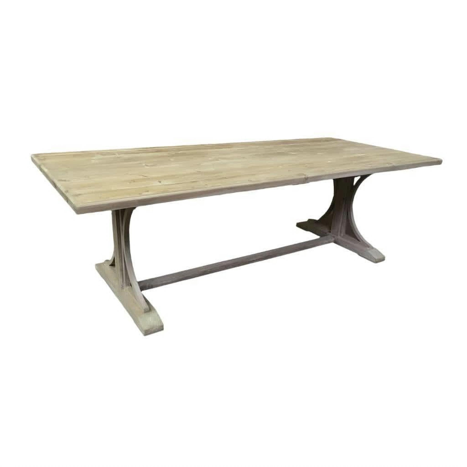 Provenz Recycled Elm Rustic Dining Table 245cm - Chocolate Wood