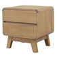 PROVIDENCE 2 DRAWER BEDSIDE TABLE IN WHITE CEDAR TIMBER (MINDI WOOD) - MyChocolateWood